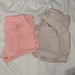 Lot of 2 baby girl/toddler shorts